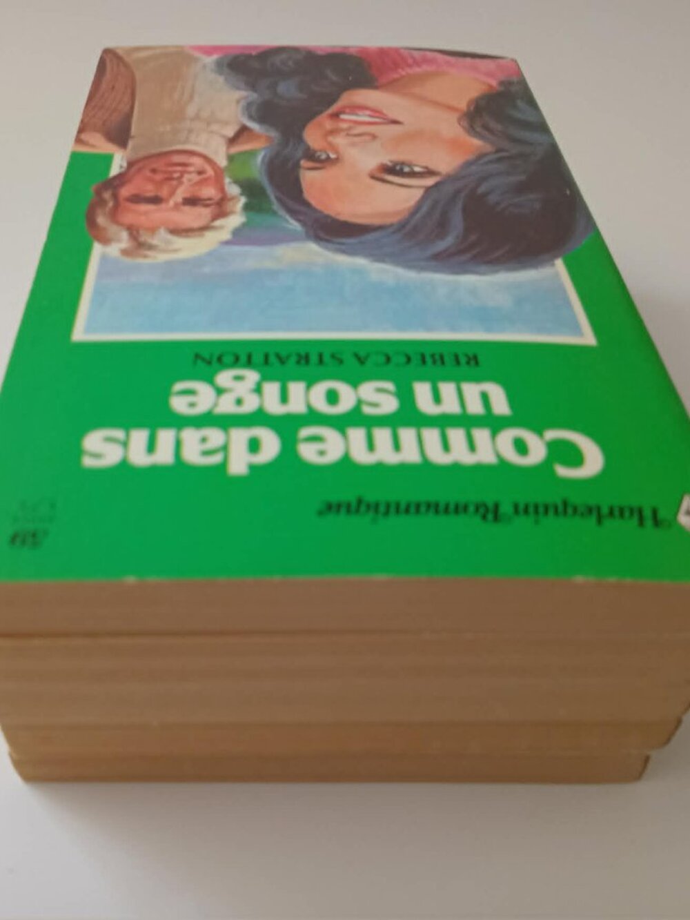 Lot of 10 Vintage Harlequin Romantique French Romance Books 1980s w/ Inscription - Picture 15 of 16